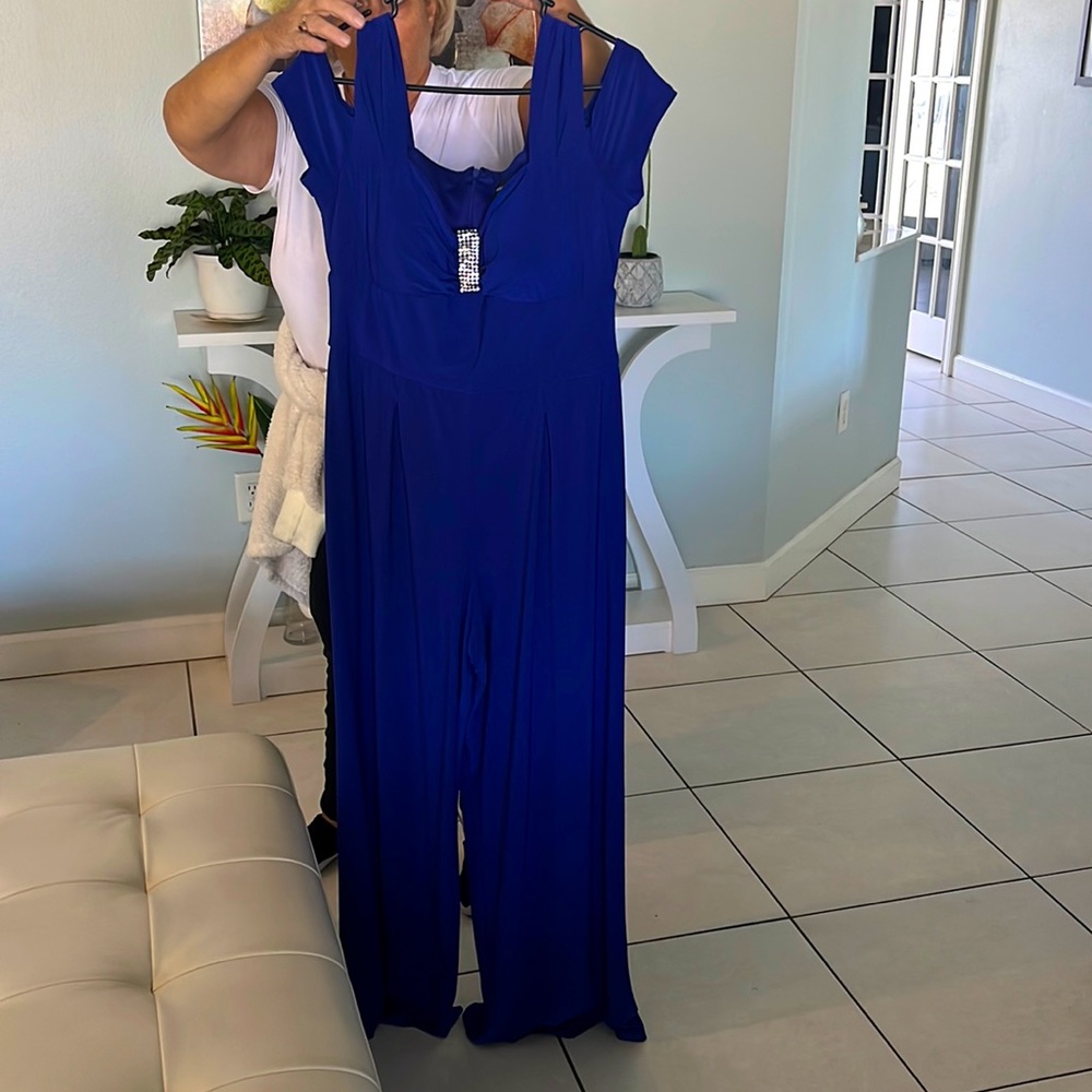 Jump suit royal blue